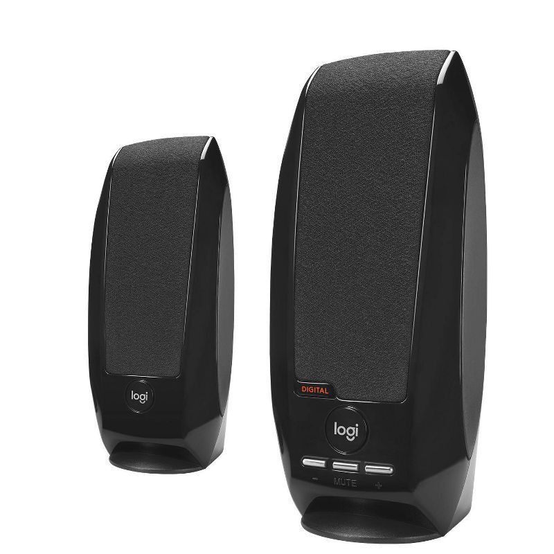 slide 2 of 5, Logitech S150 USB Stereo Speakers for Desktop or Laptop - Black (980-000309), 1 ct
