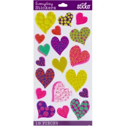 Sticko Themed Stickers Heart Circles
