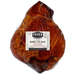Frick's Fully Cooked Bone-in Hardwood-Smoked Super Trim Whole Ham