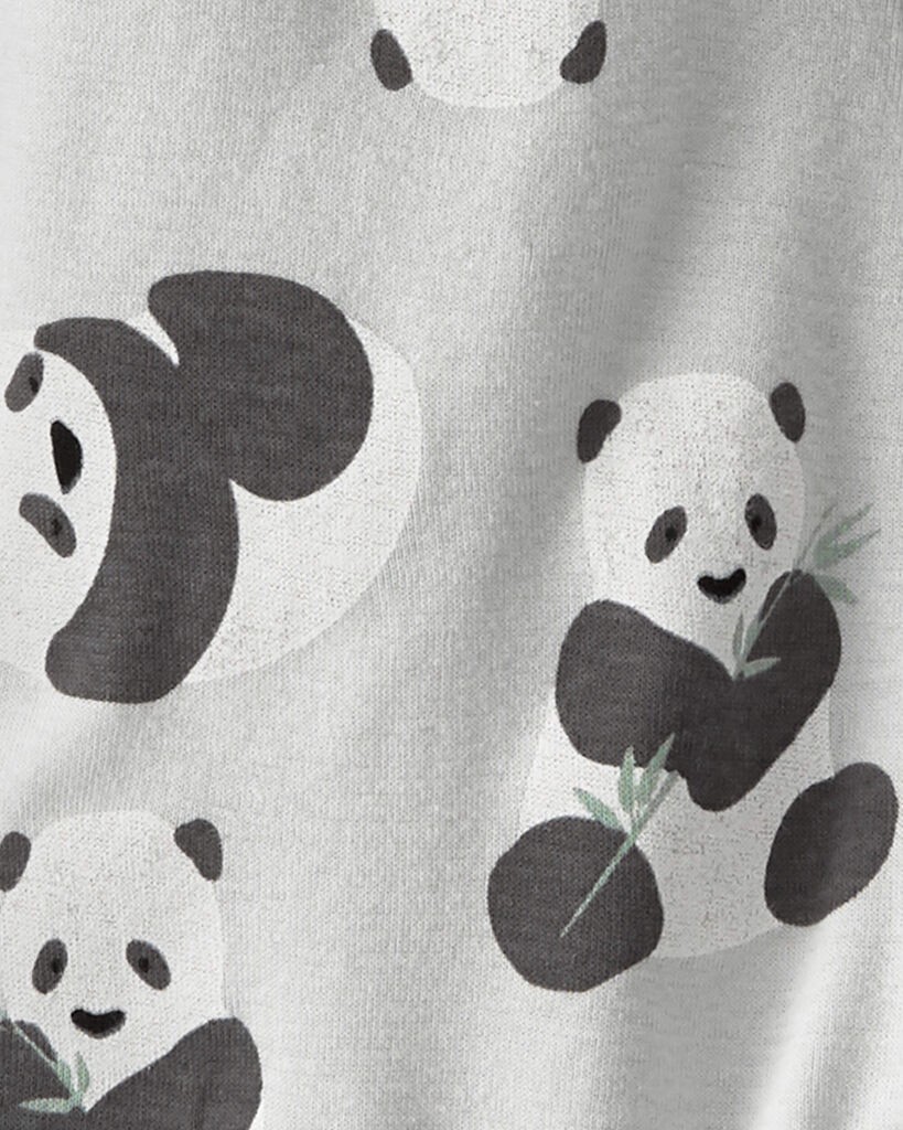 slide 4 of 4, Littleplanet Baby Organic Cotton Sleep & Play Pajamas Panda Print 9M, 1 ct