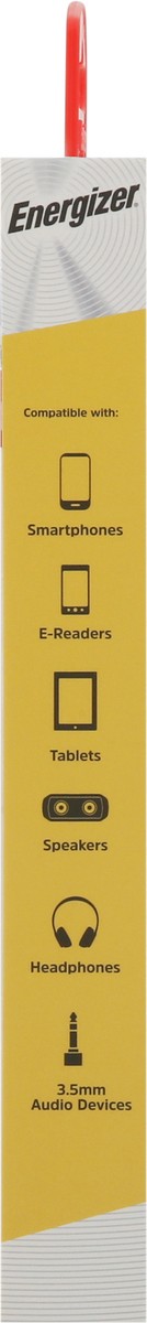 slide 10 of 11, Energizer 8 FT 3.5 MM Braided Cord Audio Cable 1 ea, 1 ct