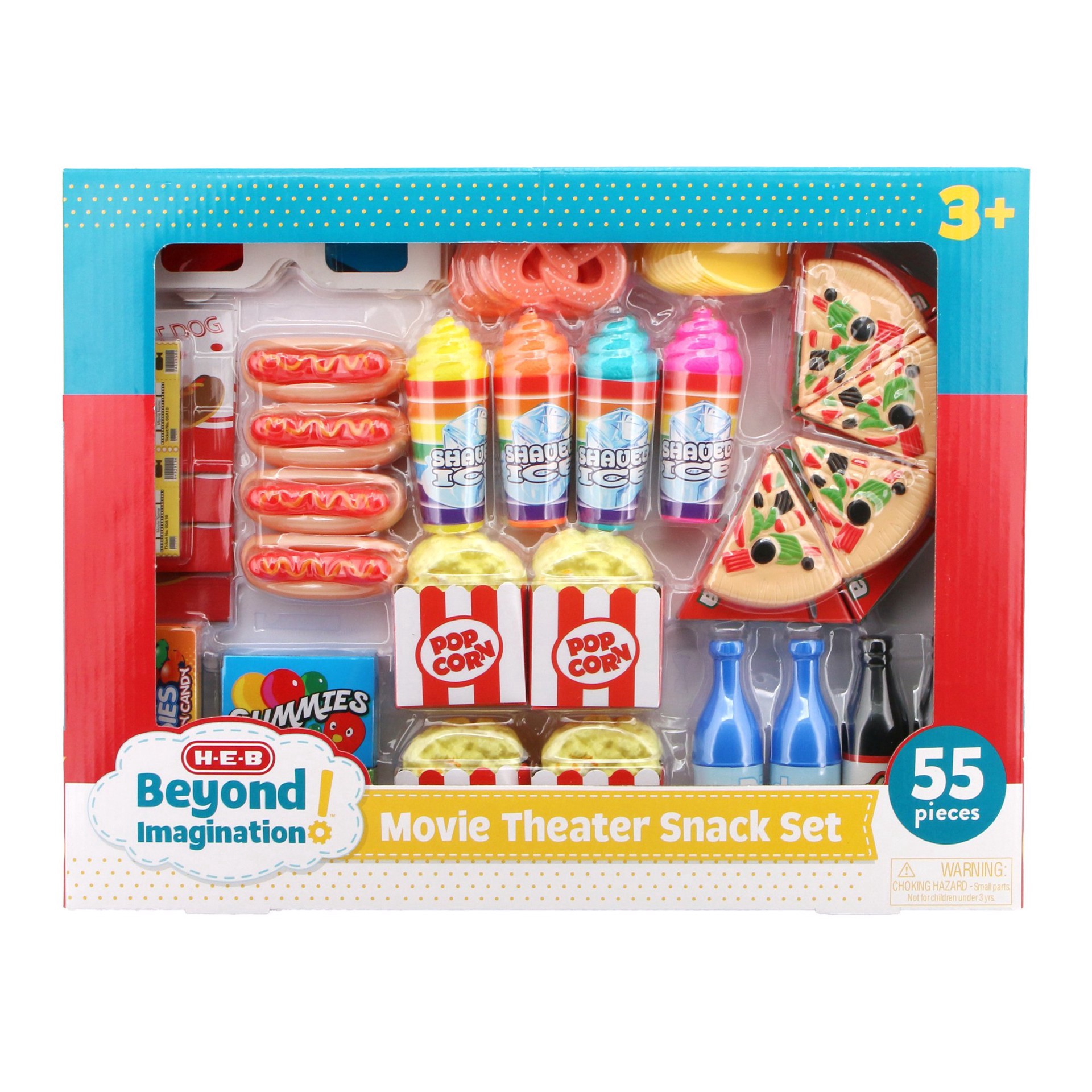 slide 1 of 1, H-E-B Beyond Imagination! Movie Theater Snack Playset, 55 ct