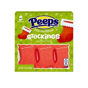 slide 1 of 2, Just Born Peeps Marshmellow Stockings, 3 oz