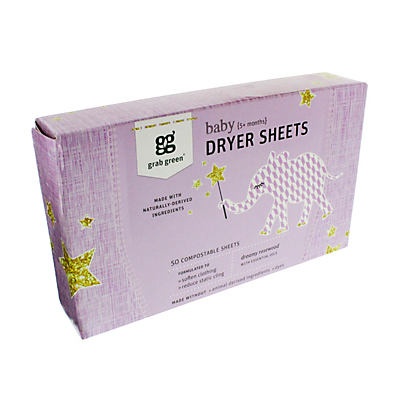 slide 1 of 1, Grab Green Baby Dryer Sheets Dreamy Rosewood, 50 ct