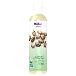 NOW Solutions Organic Castor Oil - 8 fl oz