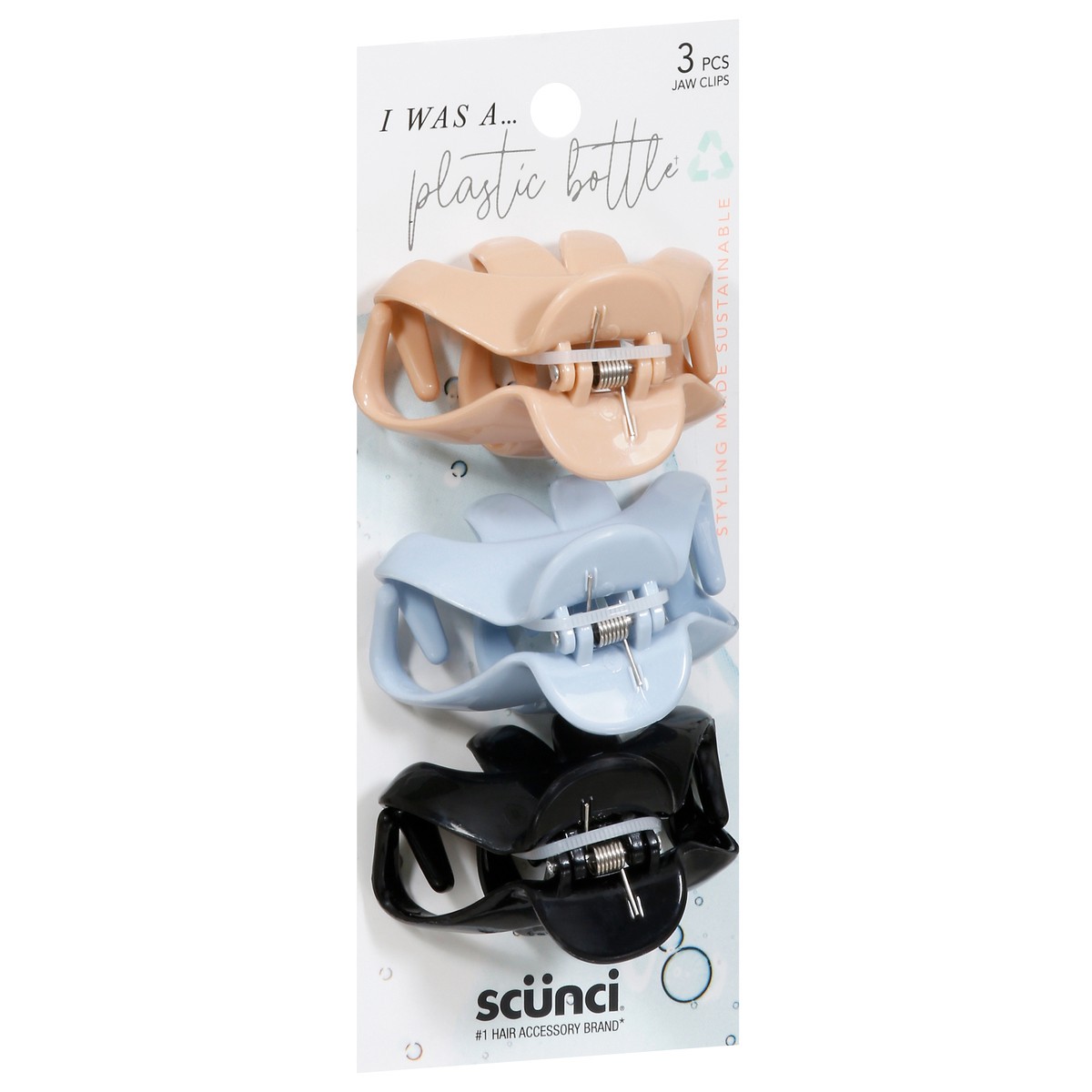 slide 8 of 9, scünci Jaw Clips 3 ea, 3 ct