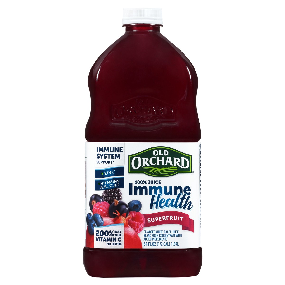 slide 9 of 13, Old Orchard Immune Health Superfruit 100% Juice 64 fl. oz. Bottle, 64 fl oz