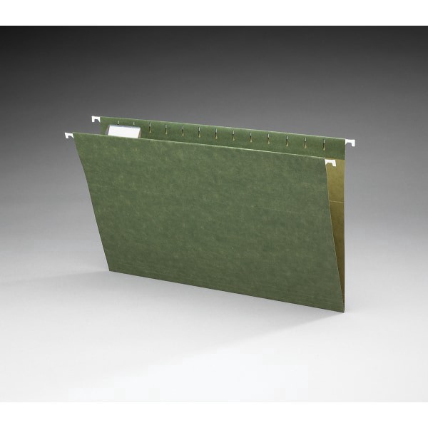 slide 2 of 4, Office Depot® Brand Hanging Folders, 1/5 Cut, Legal Size, 100% Recycled, Green, Pack Of 25, 25 ct