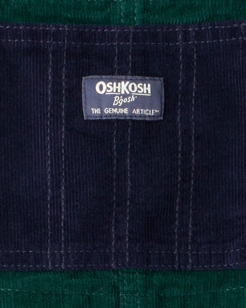 slide 2 of 3, Oshkosh Toddler Boy Corduroy Overalls - Green Green 2T, 1 ct