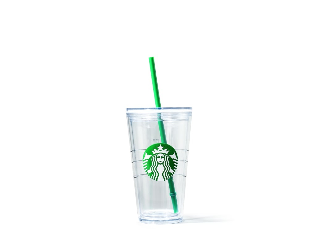 slide 1 of 1, Starbucks Core Plastic Cold Cup - Clear, 16 oz