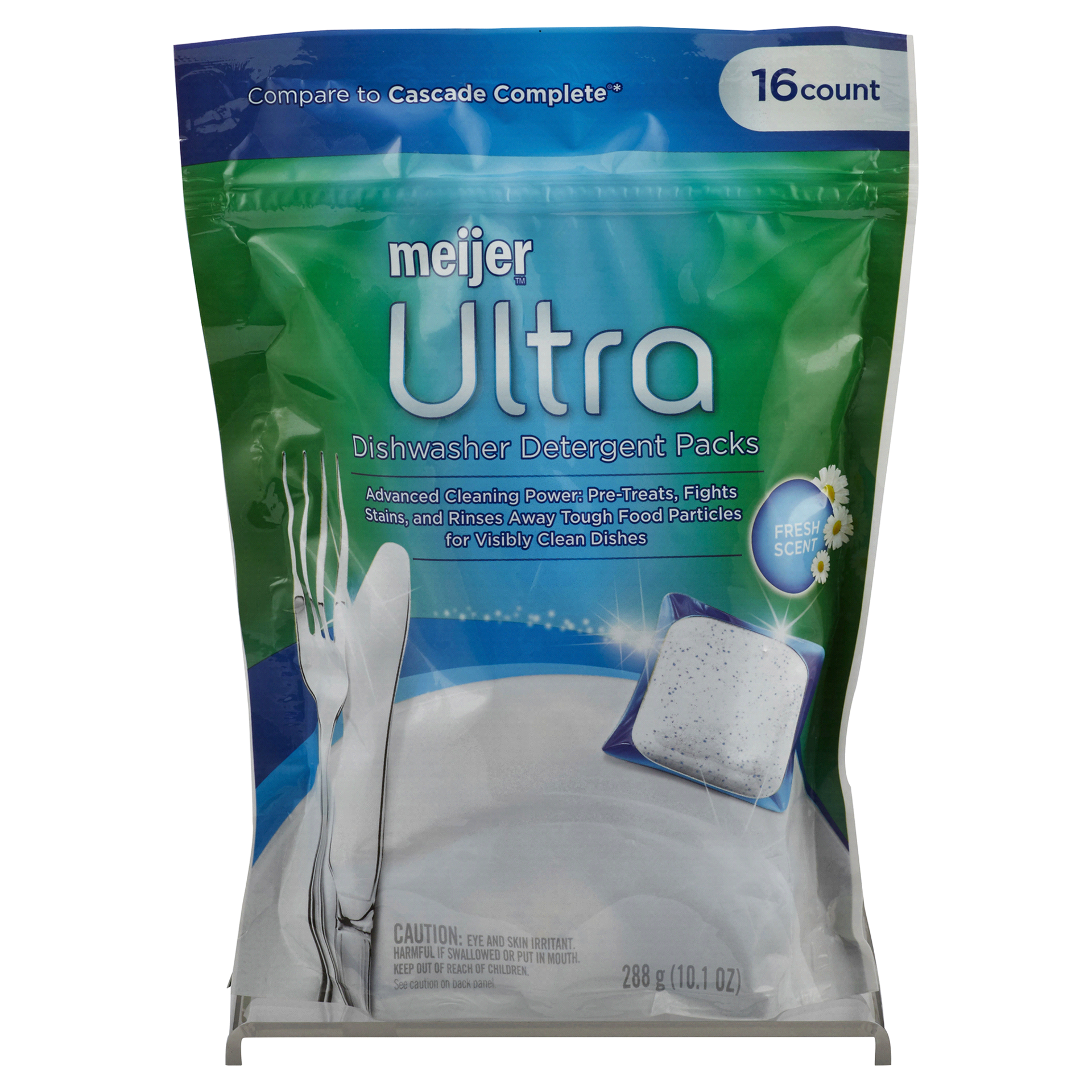 slide 1 of 5, Meijer Ultra Dishwasher Pacs, Fresh Scent, 16 ct