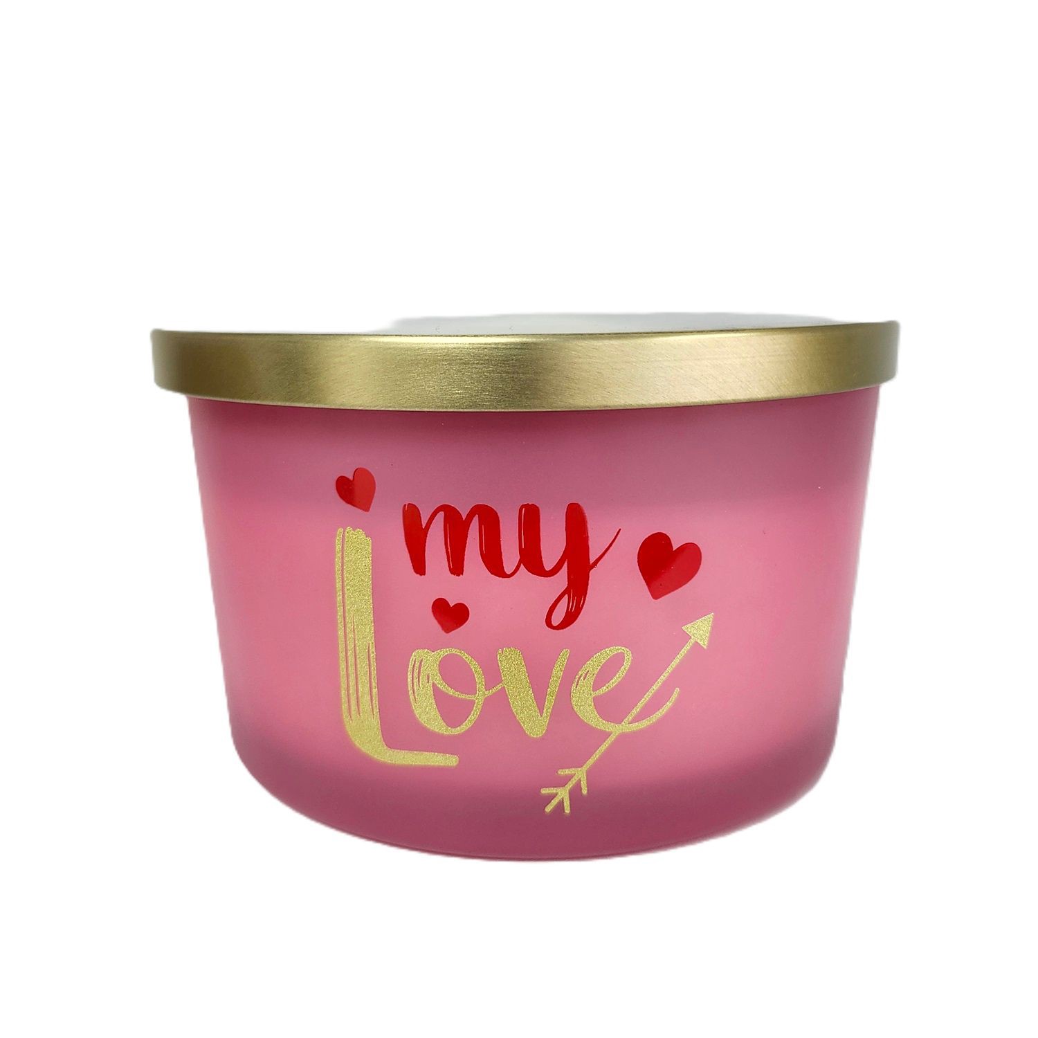 slide 1 of 1, Universal Candle Company Universal Candle Co. "my Love" 4-Wick Candle, Pink Fuchsia, 14 Oz, 14 oz