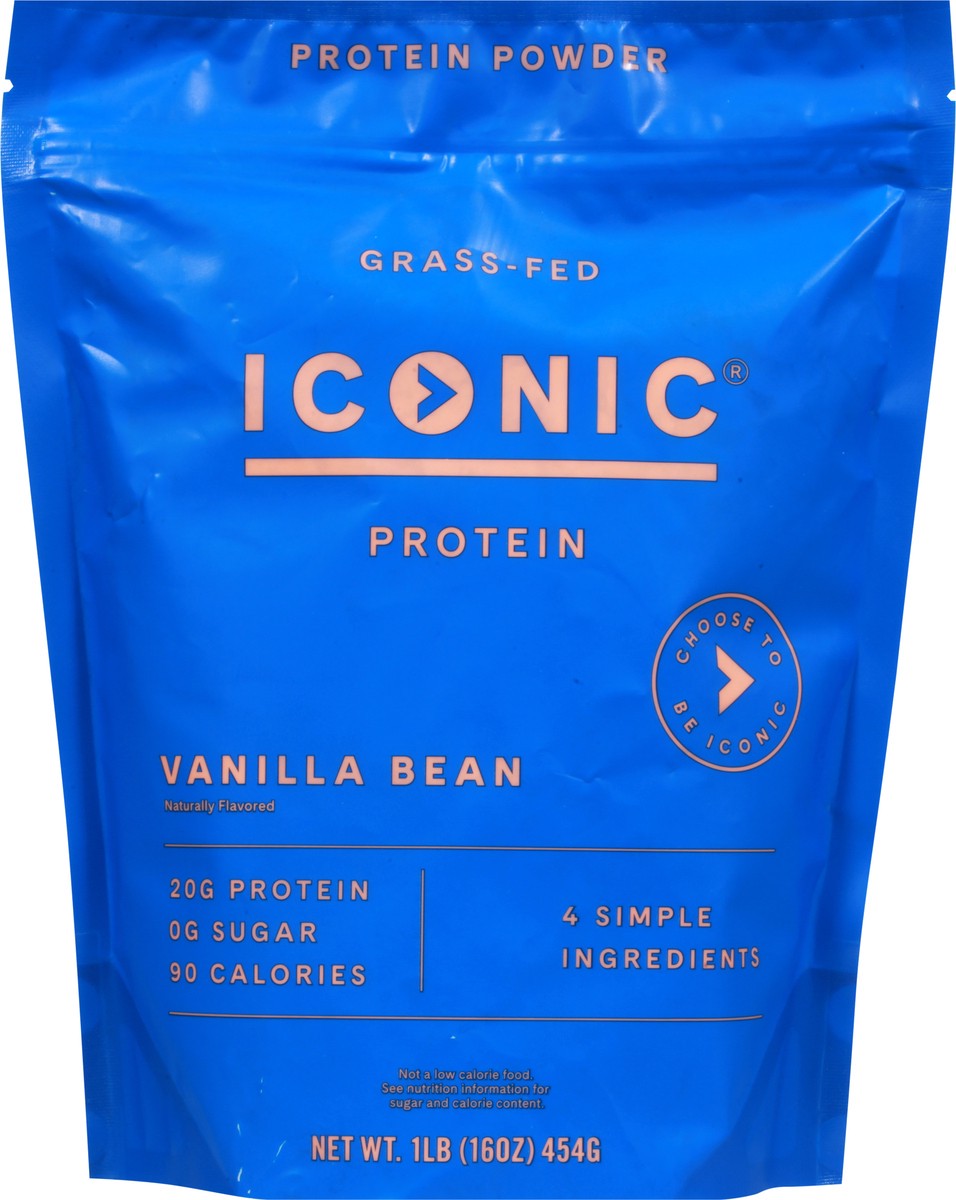 slide 6 of 11, ICONIC Vanilla Bean Protein Powder 1 lb, 1 lb