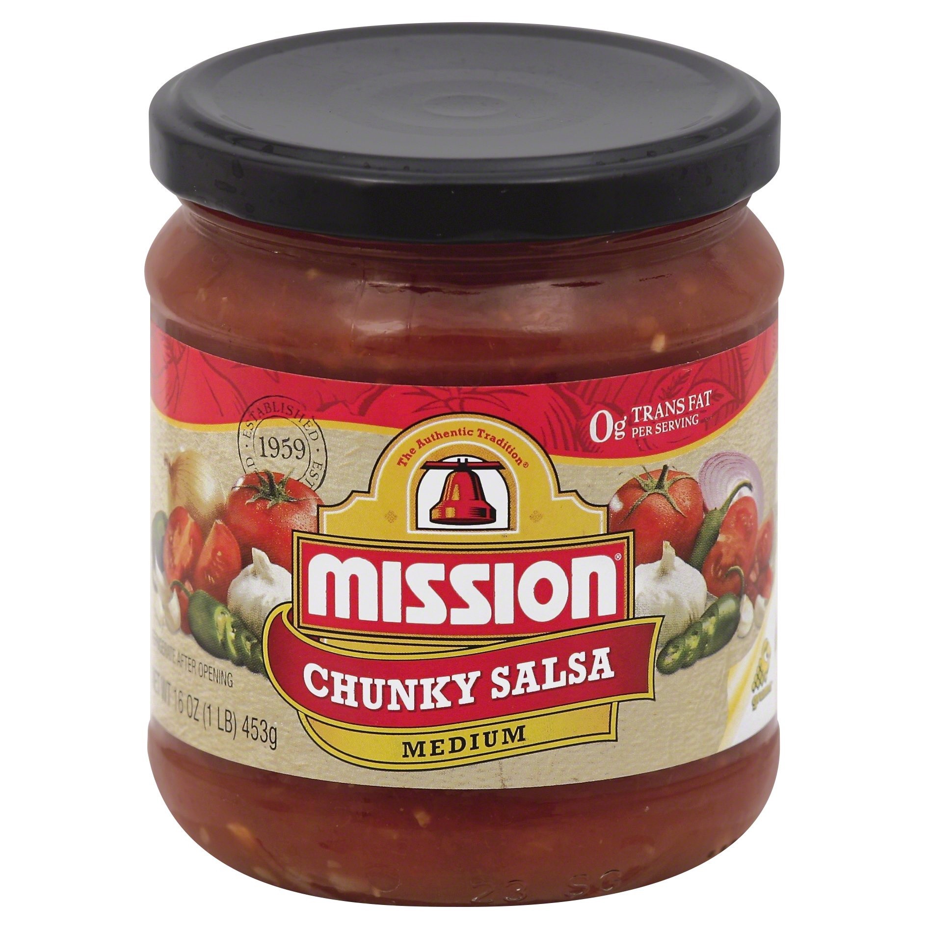 slide 1 of 4, Mission Salsa 16 oz, 16 oz