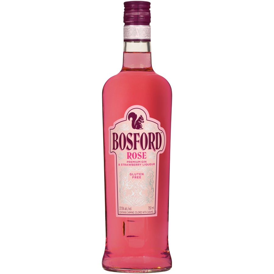 slide 1 of 6, Rose Gin & Strawberry Liqueur, 750 ml