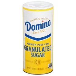 Domino Premium Pure Cane Granulated Sugar 1 lb Canister