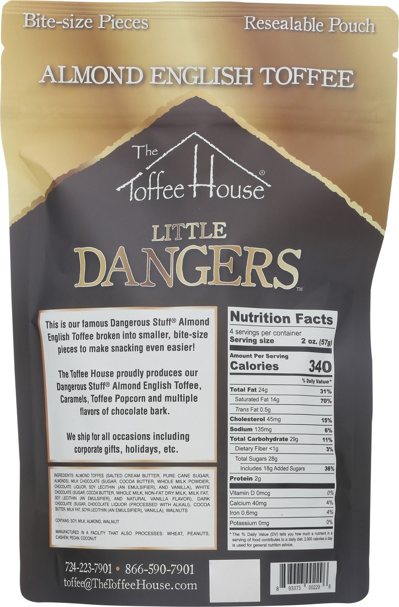 slide 4 of 13, The Toffee House Little Dangers Almond English Toffee Bite-Size Pieces 8 oz, 8 oz