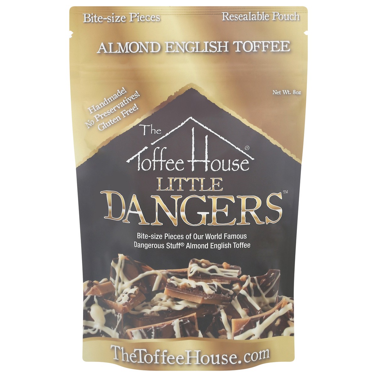 slide 13 of 13, The Toffee House Little Dangers Almond English Toffee Bite-Size Pieces 8 oz, 8 oz