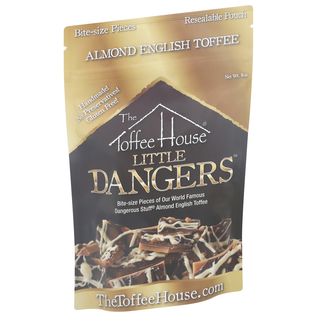 slide 11 of 13, The Toffee House Little Dangers Almond English Toffee Bite-Size Pieces 8 oz, 8 oz