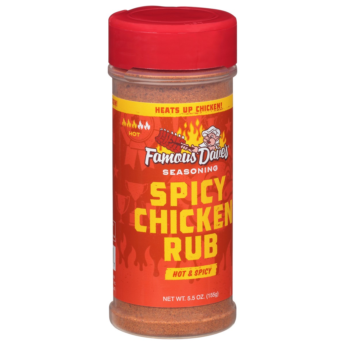 slide 11 of 14, Famous Dave's Hot & Spicy Spicy Chicken Rub Seasoning 5.5 oz, 5.5 oz