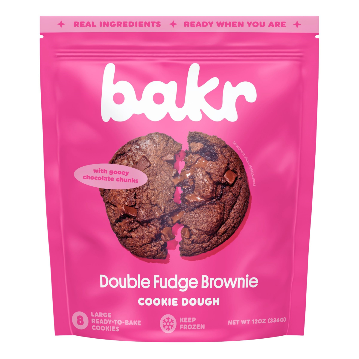 slide 1 of 5, Baker Dough Cookie Double Fudge Brownie 12 oz, 12 oz