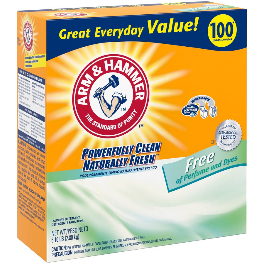 slide 2 of 4, ARM & HAMMER Concentrated Laundry Detergent, 6.61 lb