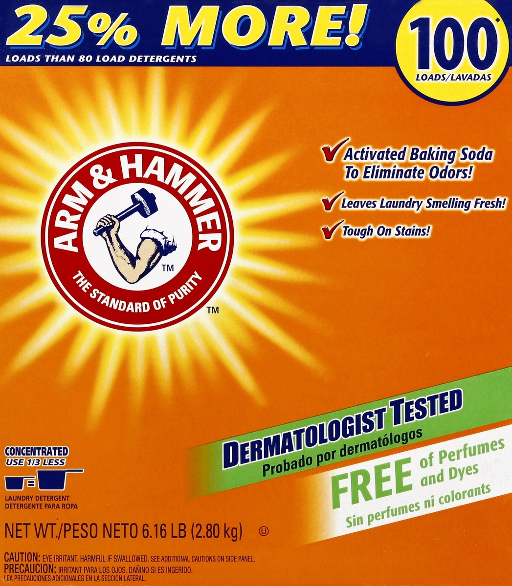 slide 3 of 4, ARM & HAMMER Laundry Detergent 6.16 lb, 6.61 lb