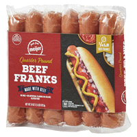 slide 6 of 29, FRESH FROM MEIJER Meijer 1/4 LB Beef Franks 24 oz., 24 oz