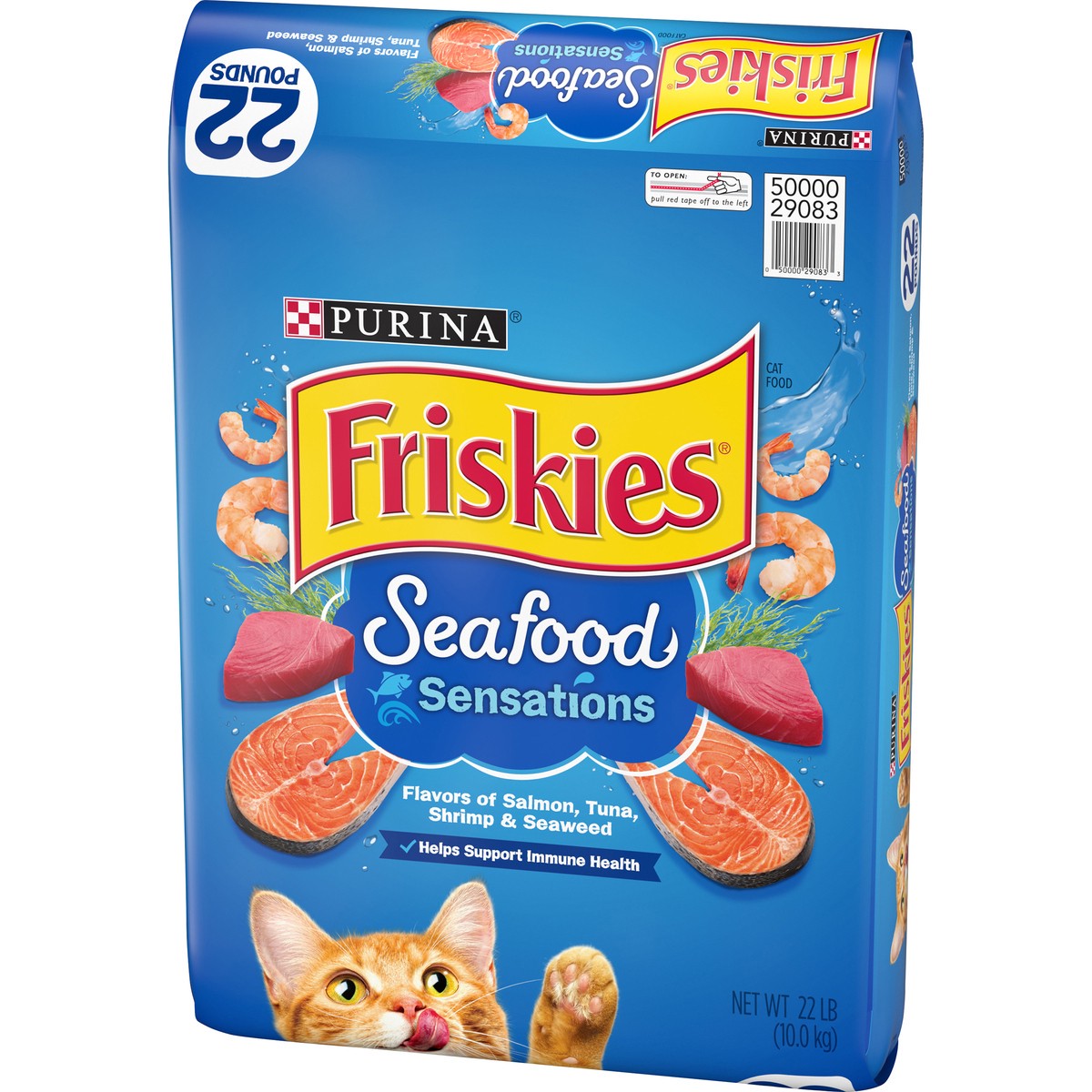 slide 3 of 9, Friskies Purina Friskies Dry Cat Food, Seafood Sensations, 22 lb