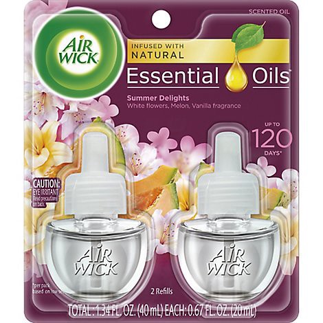 slide 1 of 1, Air Wick Plug In Summer Delights Air Freshener - 2 Count, 2 ct