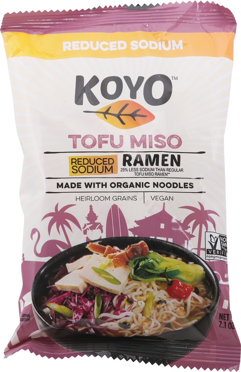 slide 12 of 14, Koyo Reduced Sodium Tofu Miso Ramen 2.1 oz, 2.1 oz