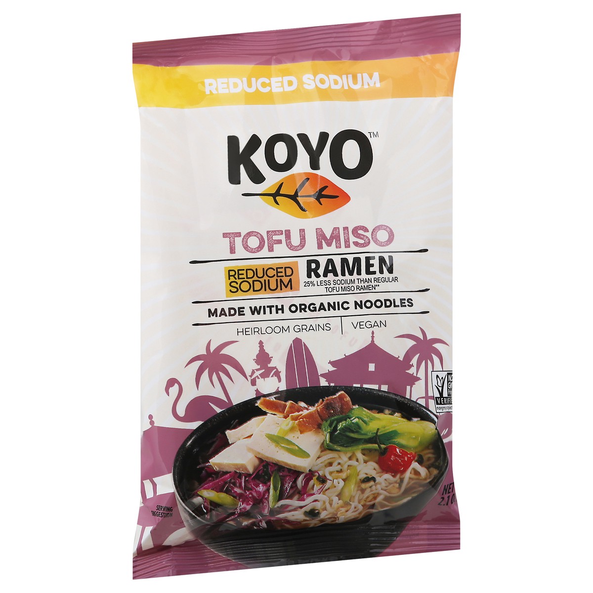 slide 11 of 14, Koyo Reduced Sodium Tofu Miso Ramen 2.1 oz, 2.1 oz