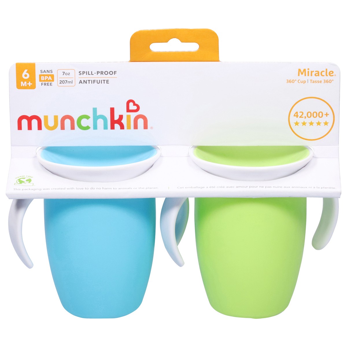 slide 1 of 9, Munchkin Miracle 360 7 oz Cup, 2 count, 2 ct