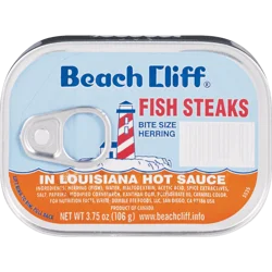 Beach Cliff Fish Steaks in Louisiana Hot Sauce