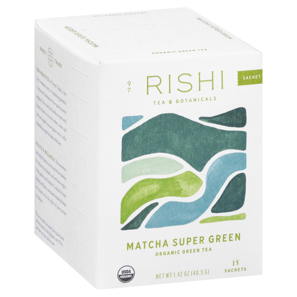 slide 6 of 9, Rishi Organic Sachets Matcha Super Green Green Tea 15 ea, 15 ct