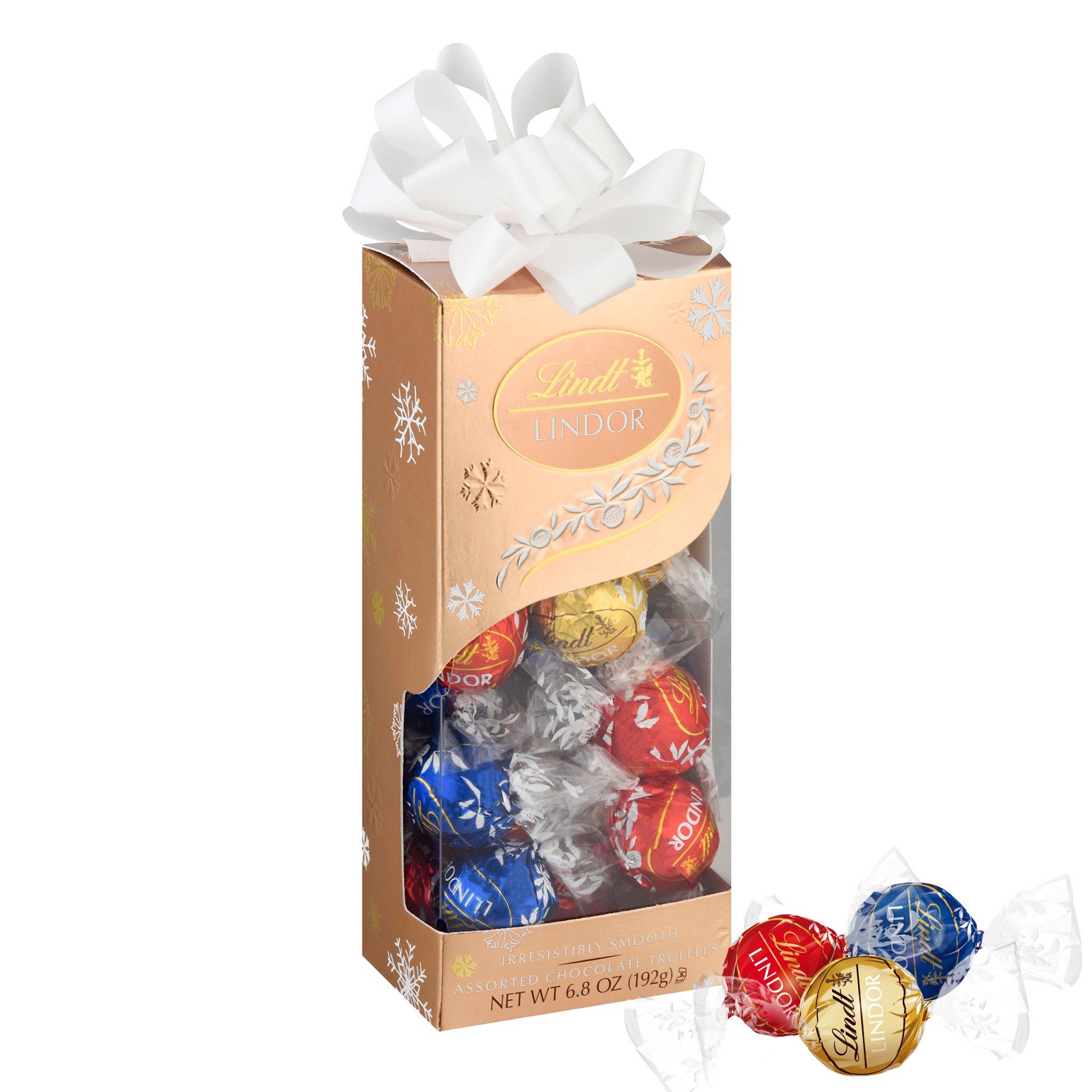 slide 1 of 5, Lindt LINDOR Assorted Chocolate Candy Truffles Traditions Gift Box, Assorted Chocolates with Smooth, Melting Truffle Center, 6.8 oz., 6.8 oz