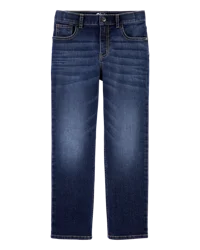 Oshkosh Kid Husky Fit True Blue Wash Jeans Rail Tie