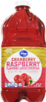 slide 1 of 1, Kroger Cranberry Raspberry Flavored Juice Cocktail, 64 fl oz