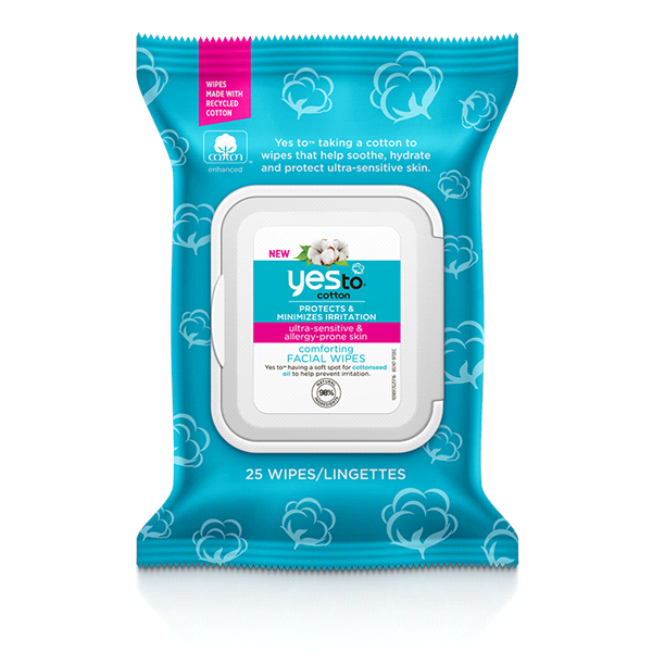 slide 1 of 1, Yes to Cotton Comforting Facial Wipes, 25 ct