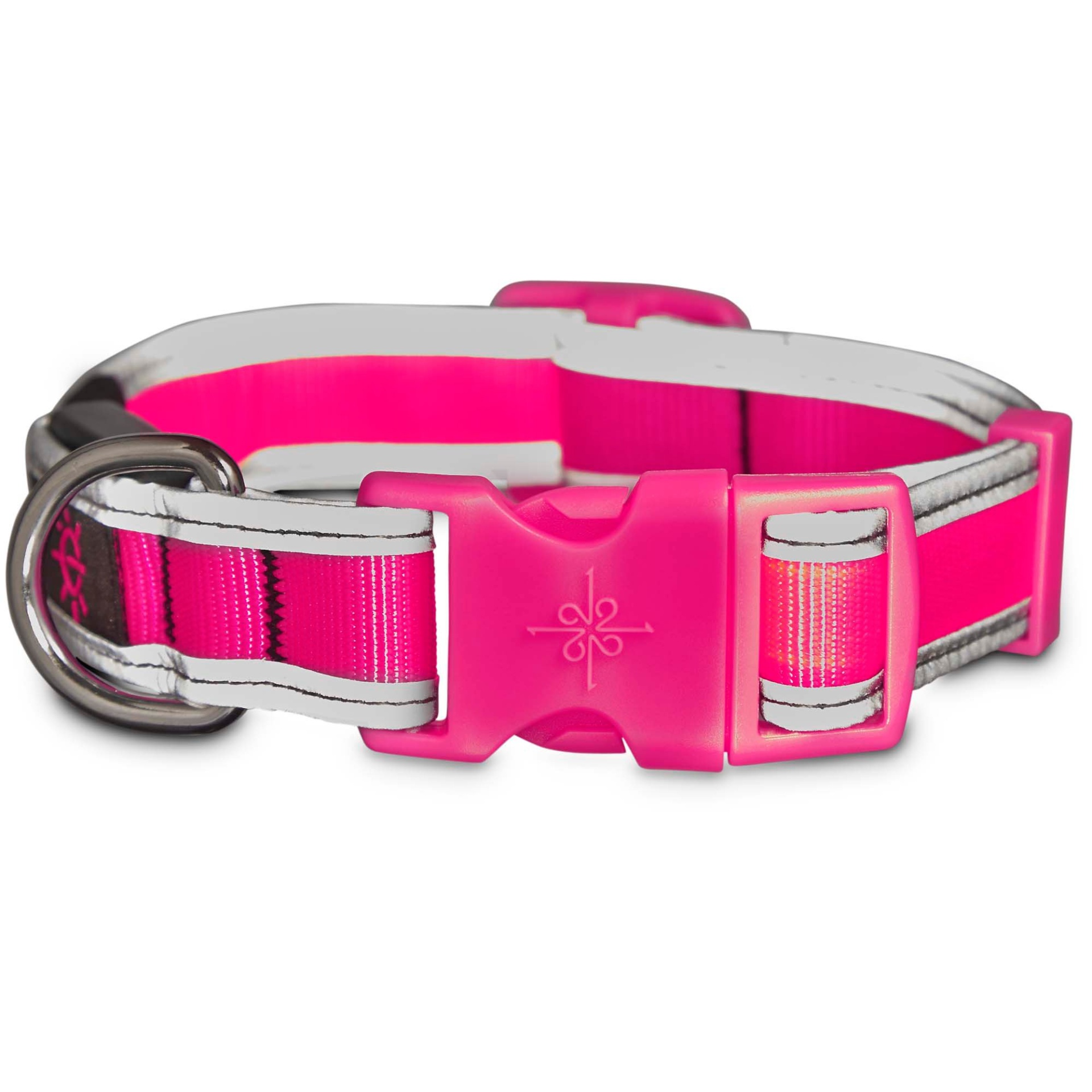 slide 1 of 1, Good2Go LED Light-Up Collar for Dogs in Pink, MED