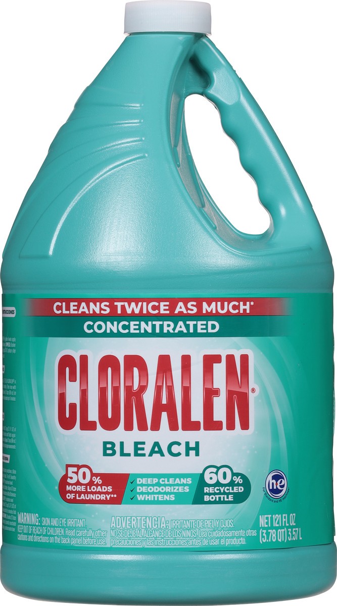 slide 4 of 9, Cloralen Concentrated Bleach 121 fl oz, 121 fl oz