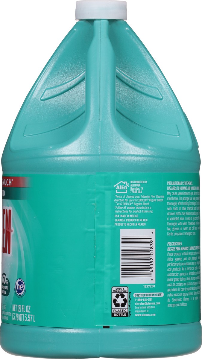 slide 2 of 9, Cloralen Concentrated Bleach 121 fl oz, 121 fl oz