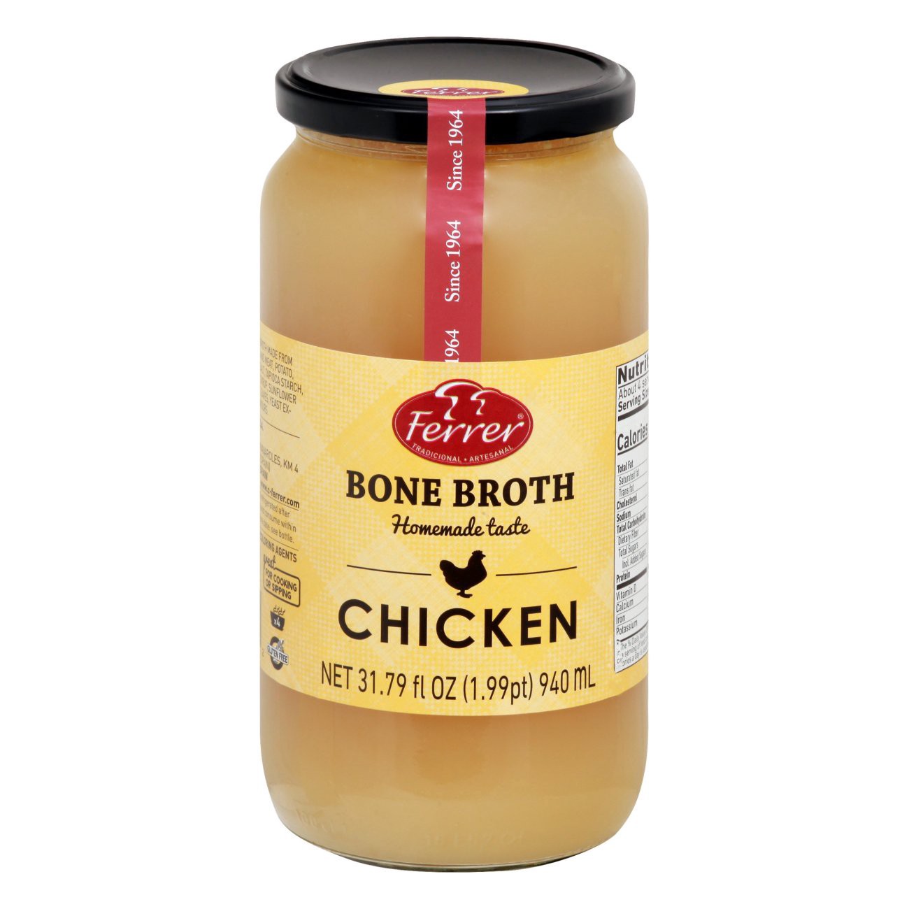 slide 1 of 1, Ferrer Chicken Bone Broth 31.79 oz, 31.79 oz
