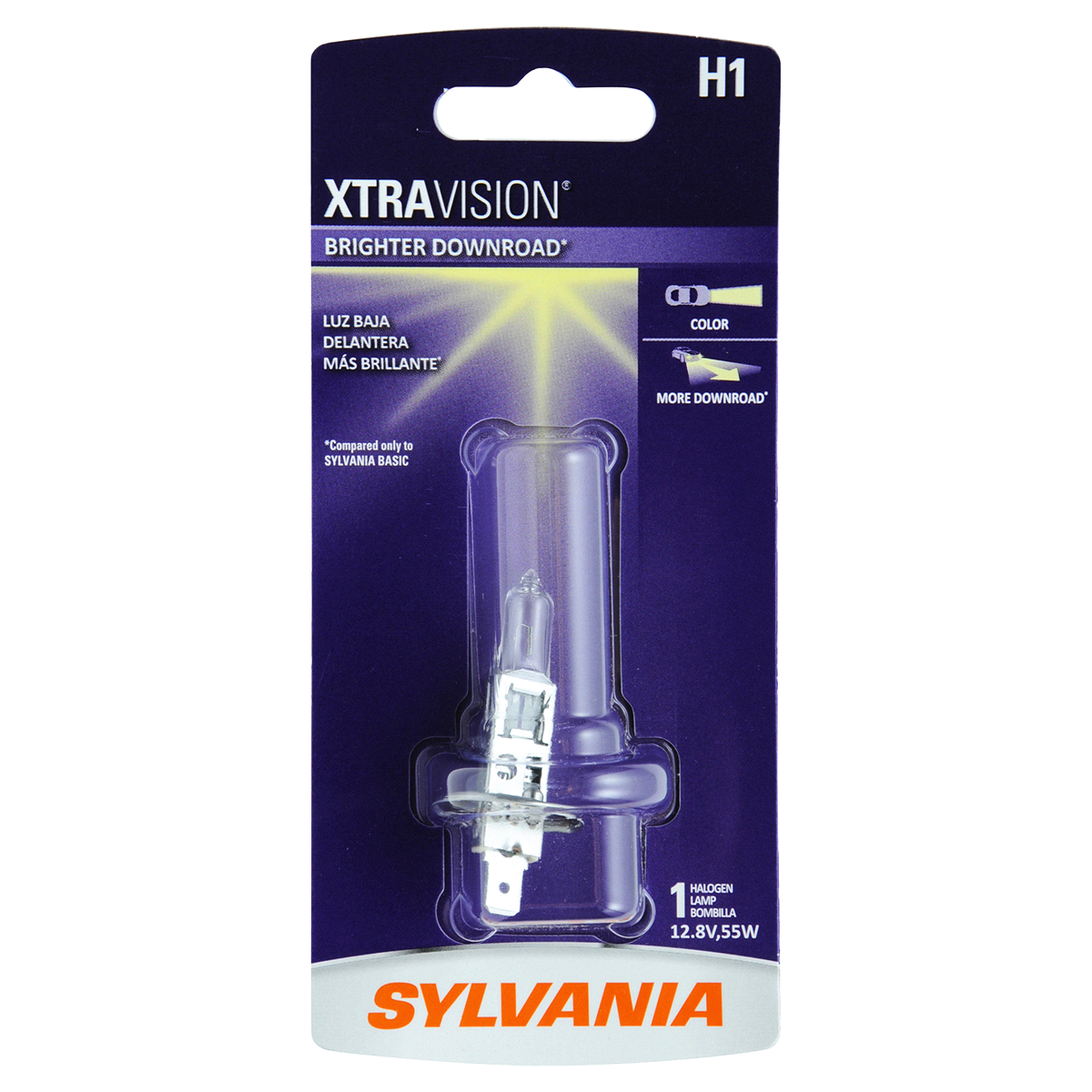 slide 1 of 6, Sylvania H1 XtraVision Headlight, 1 ct