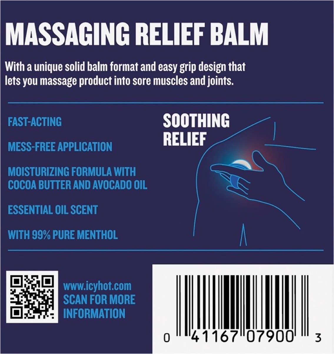 slide 8 of 11, Icy Hot Pro Pain Relief Massaging Balm 1.25oz, 1.25 oz