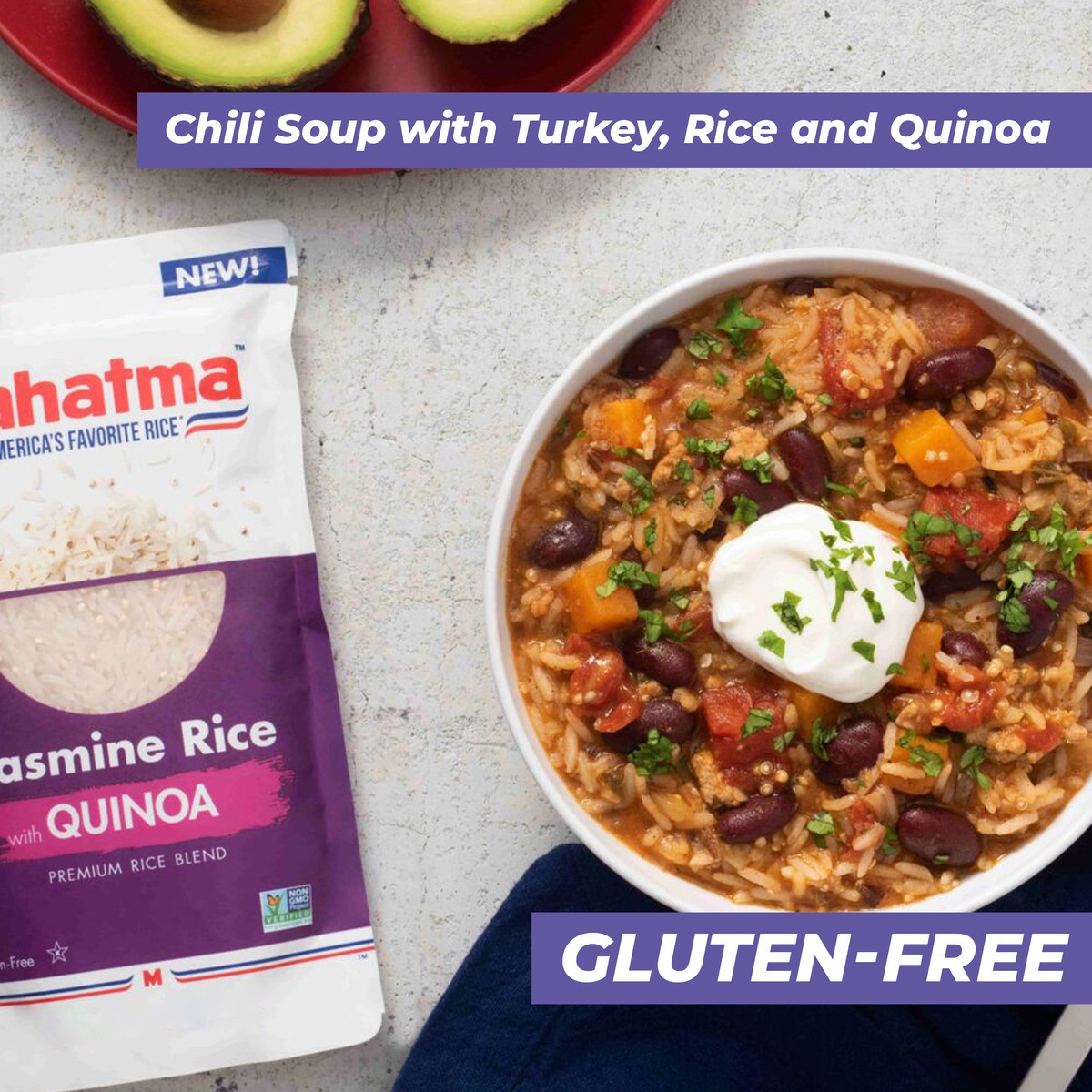 slide 7 of 9, Mahatma Jasmine Rice With Quinoa Premium Rice Blend, 8.8 oz