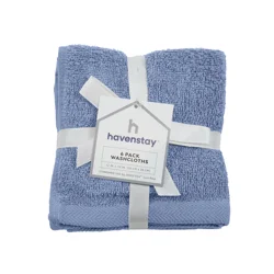 Havenstay Washcloth, 12 in x 12 in, 6 pk