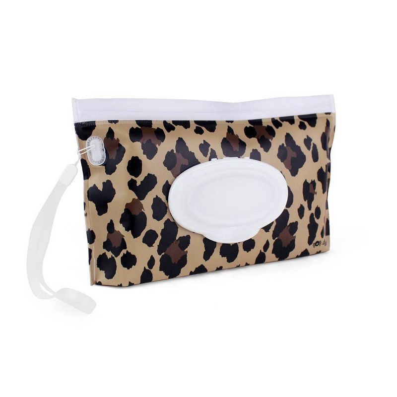 slide 3 of 4, Itzy Ritzy Take & Travel Pouch - Leopard, 1 ct