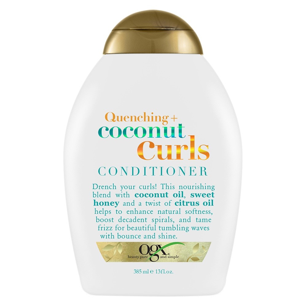 slide 1 of 3, OGX Quenching+ Coconut Curls Conditioner with Coconut Oil, Citrus Oil & Honey - 13 fl oz, 13 oz