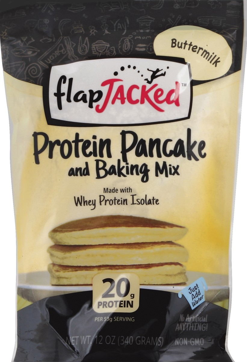 slide 2 of 2, FlapJacked Buttermilk Protein Pancake Mix, 12 oz